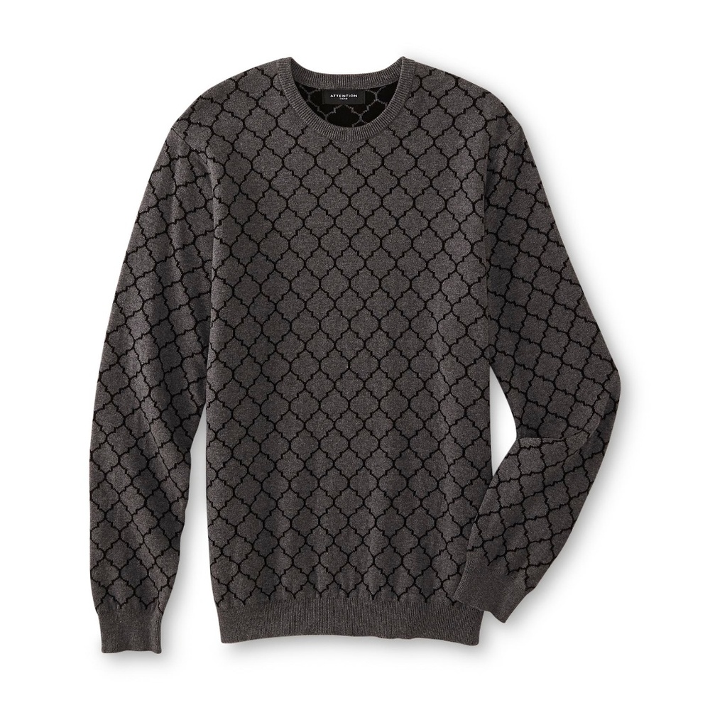 Luxury Print Crew Neck Sweater Pullover